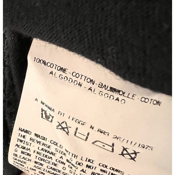 VTG CNC Angels LS Size 2XL Black White Embroidered Eagle & Patches 100% Cotton - Picture 10 of 10